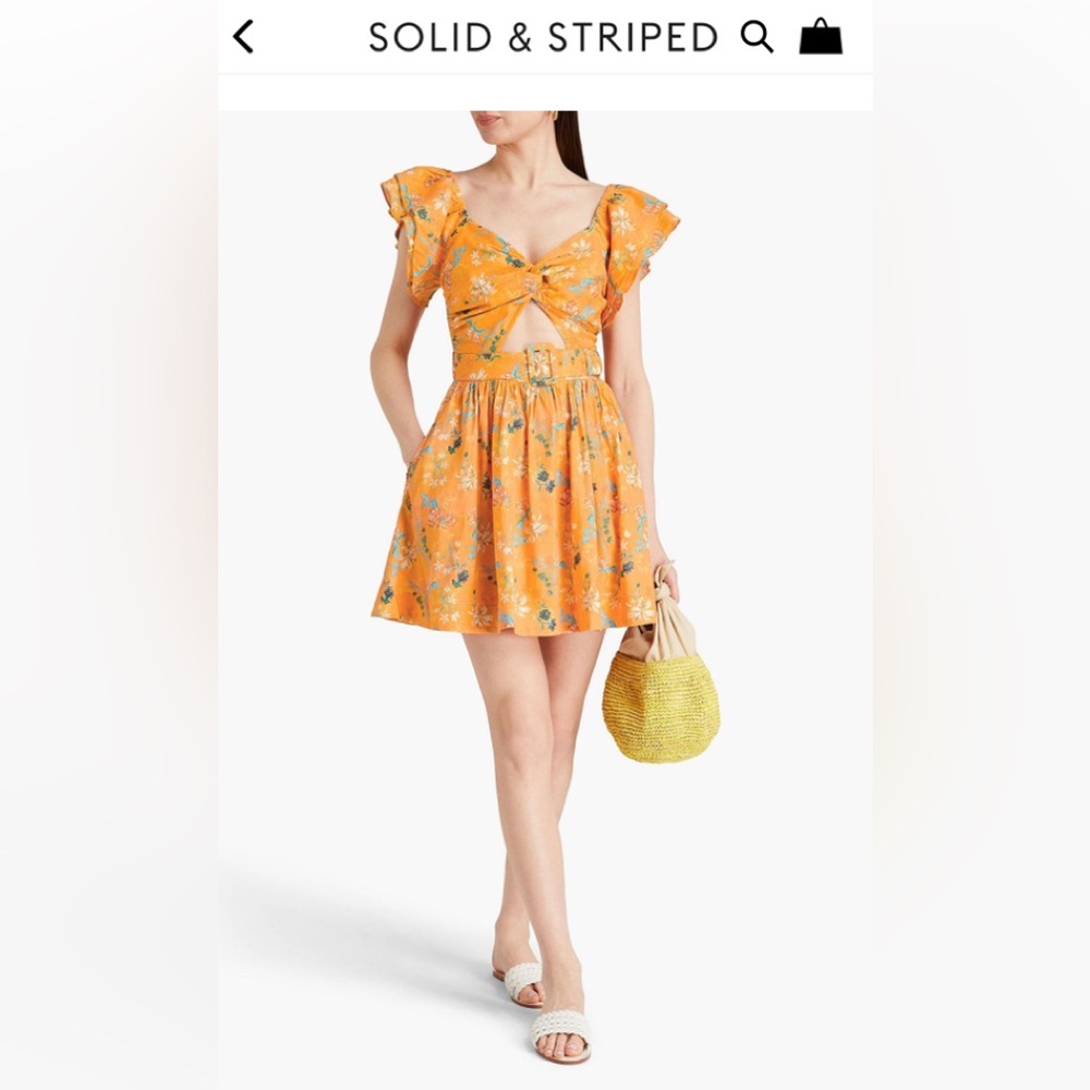 Solid and striped Renata dress size XS